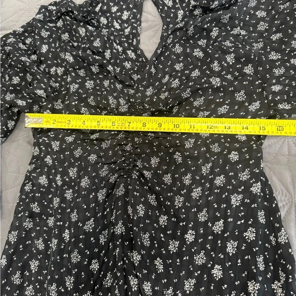 Madewell Black Floral Maxi Dress